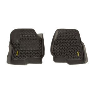 Ford F-550 Floor Liners - Front - Rugged Ridge - Rugged Ridge - Black - `17-`18